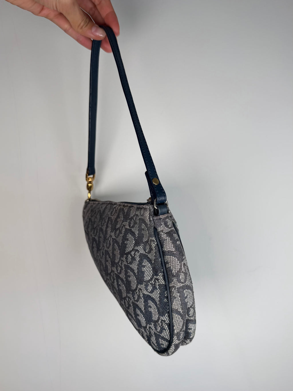Christian Dior Trotter Monogram Saddle Pochette Bag