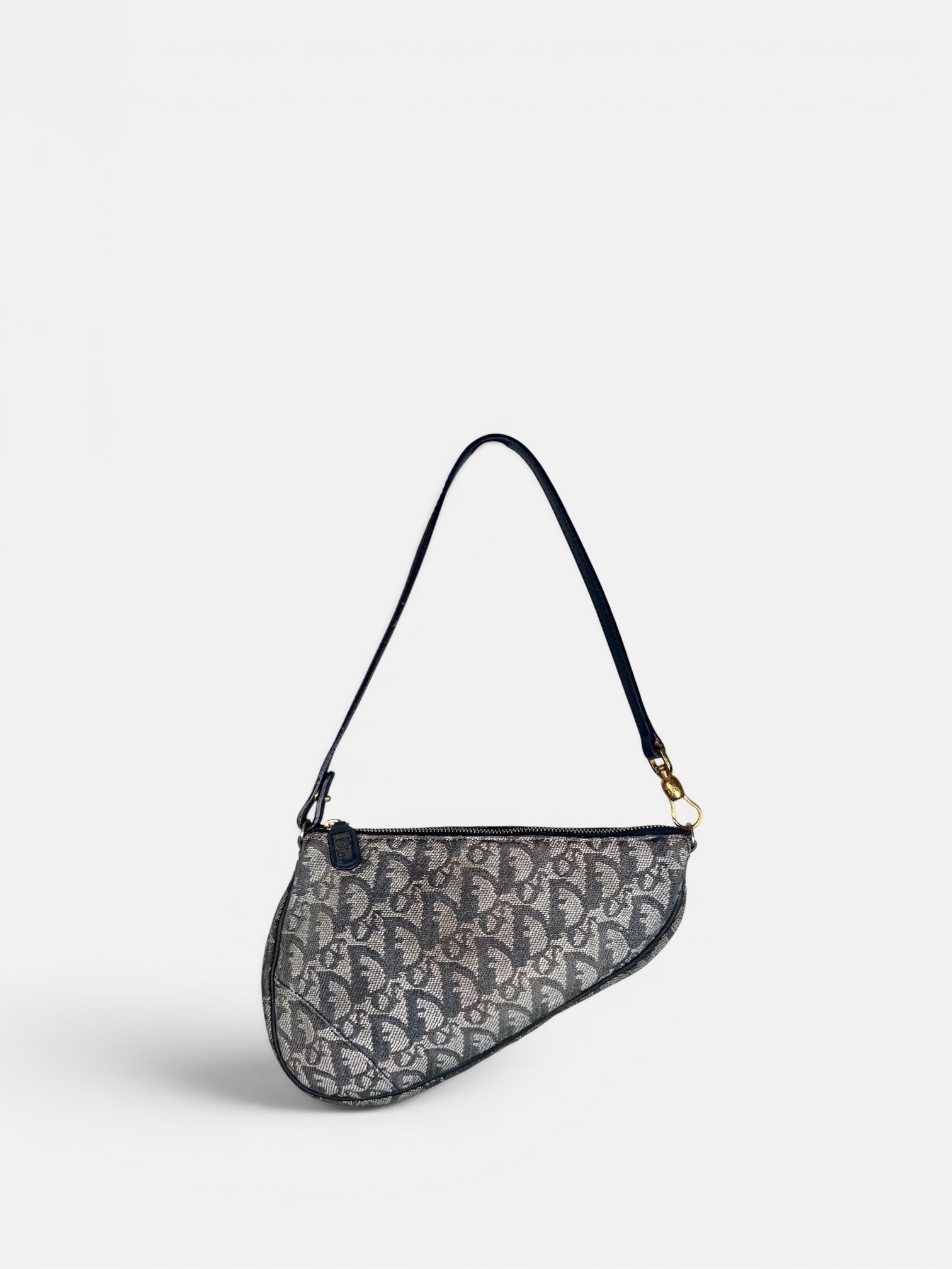Christian Dior Trotter Monogram Saddle Pochette Bag