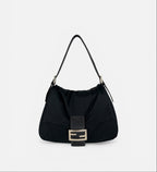 Fendi Nylon Mamma Baguette Shoulder Bag