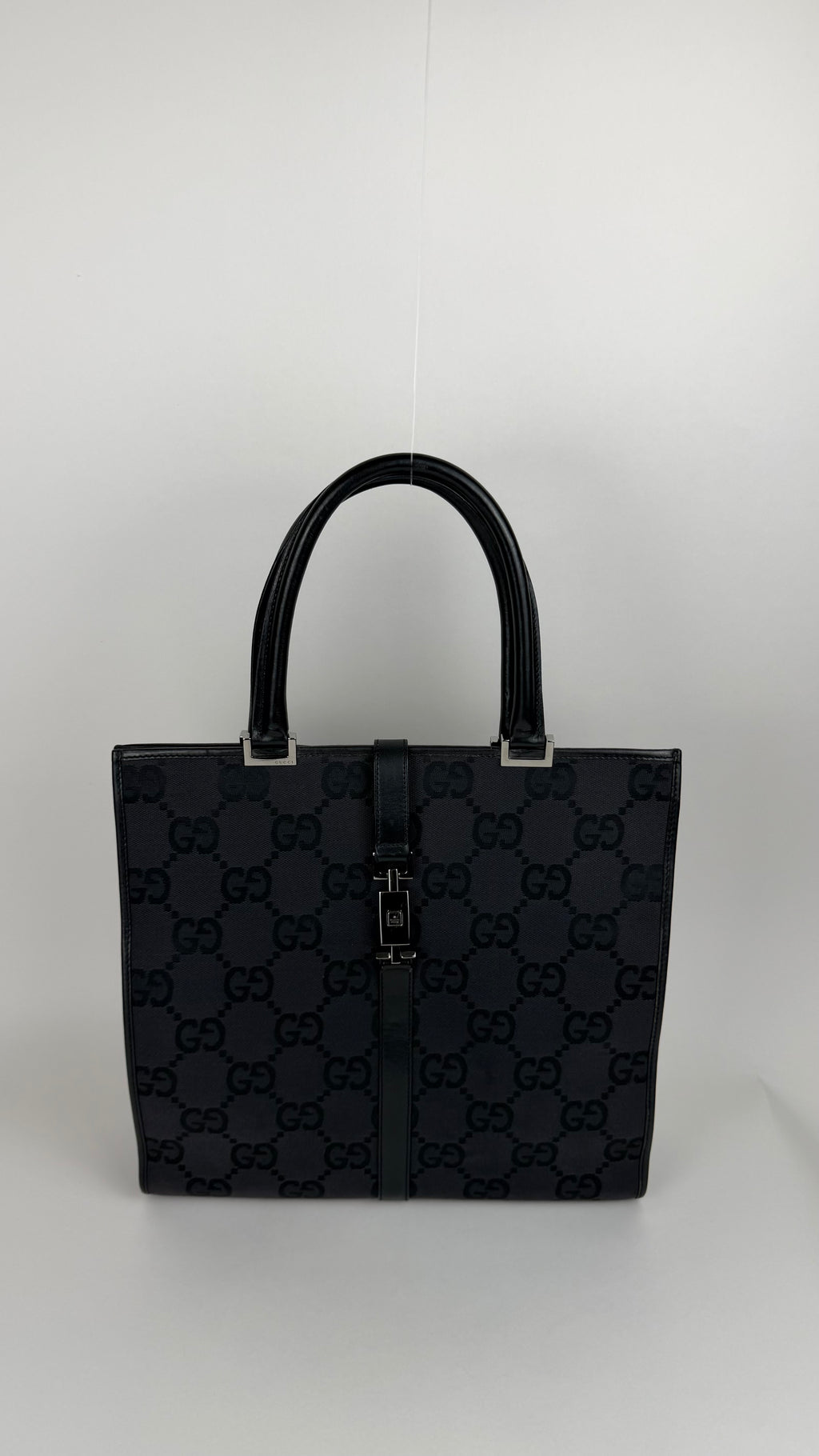 Gucci Canvas Jackie Tote in Black