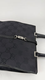 Gucci Canvas Jackie Tote in Black