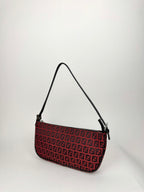 Fendi Zucchino Pochette Shoulder bag in Rosso
