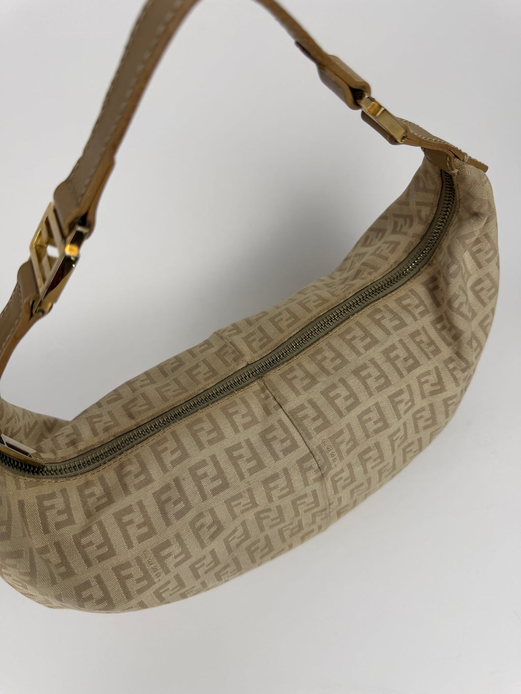 Fendi Zucca Canvas Croissant Bag