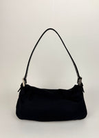 Fendi Baguette Double Flap - Black Neoprene
