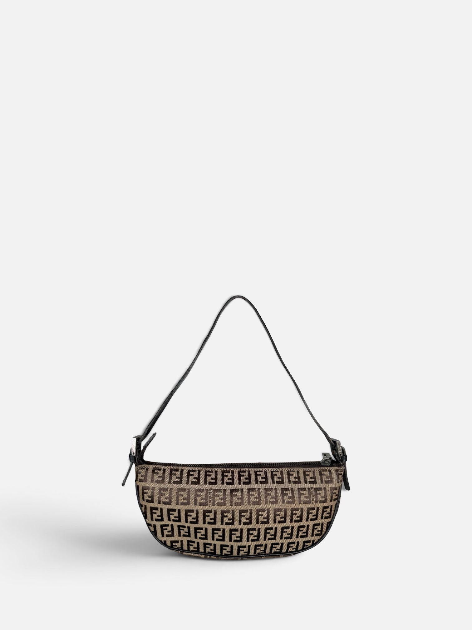 Fendi Zucchino Pochette in Brown