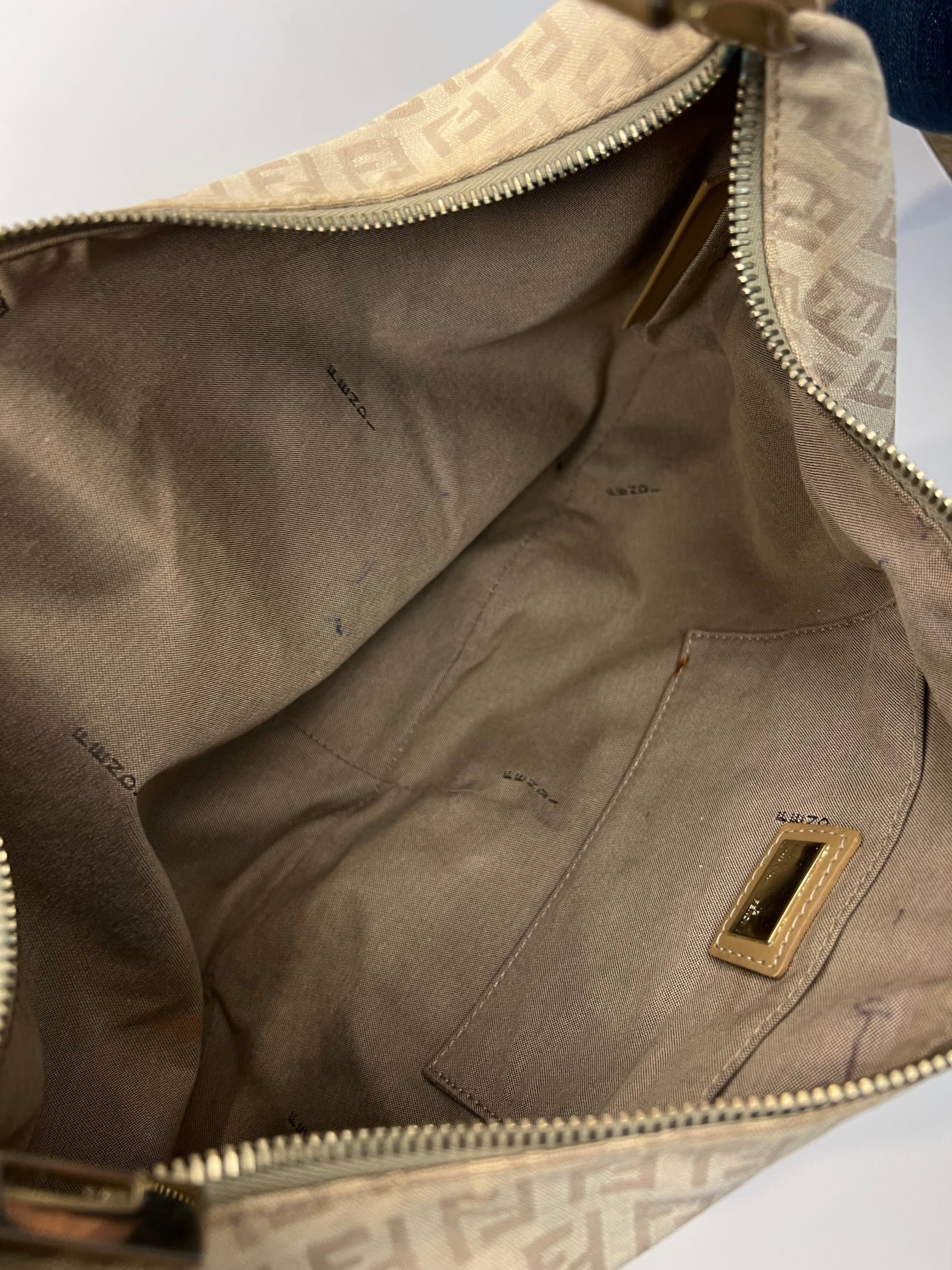 Fendi Zucca Canvas Croissant Bag