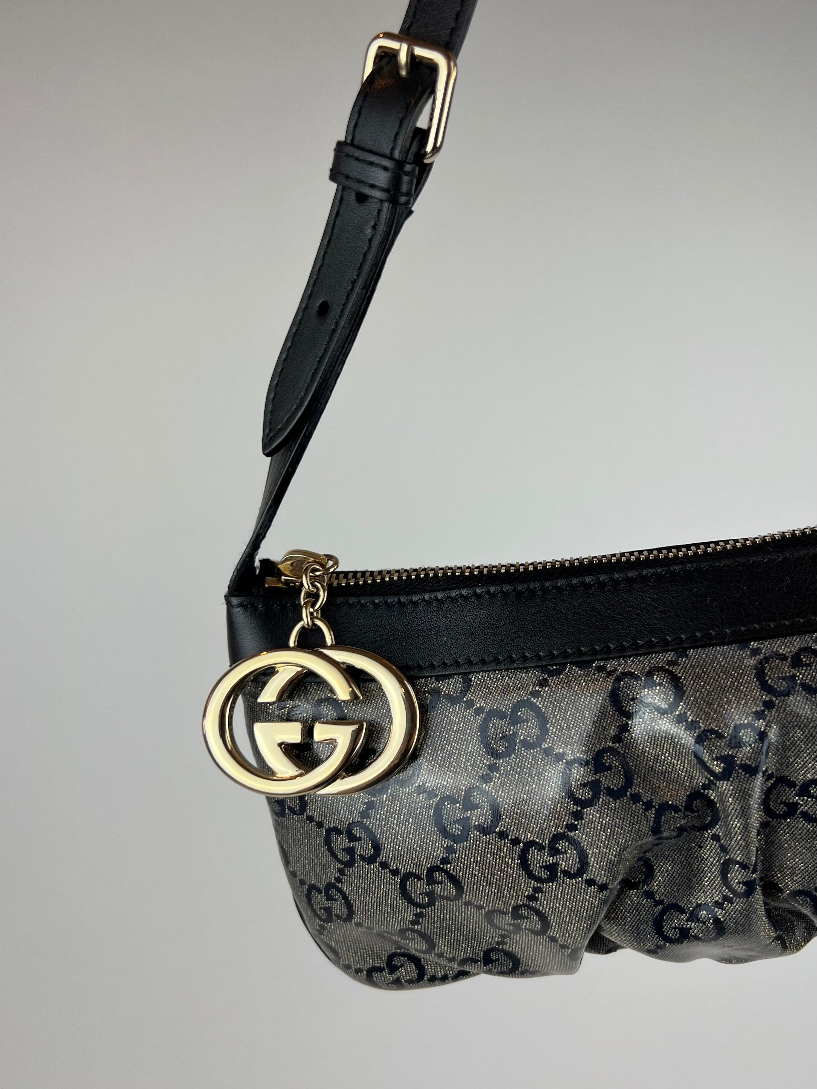 Gucci GG Charm Glitter Shoulder Bag