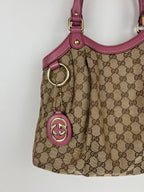 Gucci Hobo GG Canvas Sukey Medium Hobo Bag