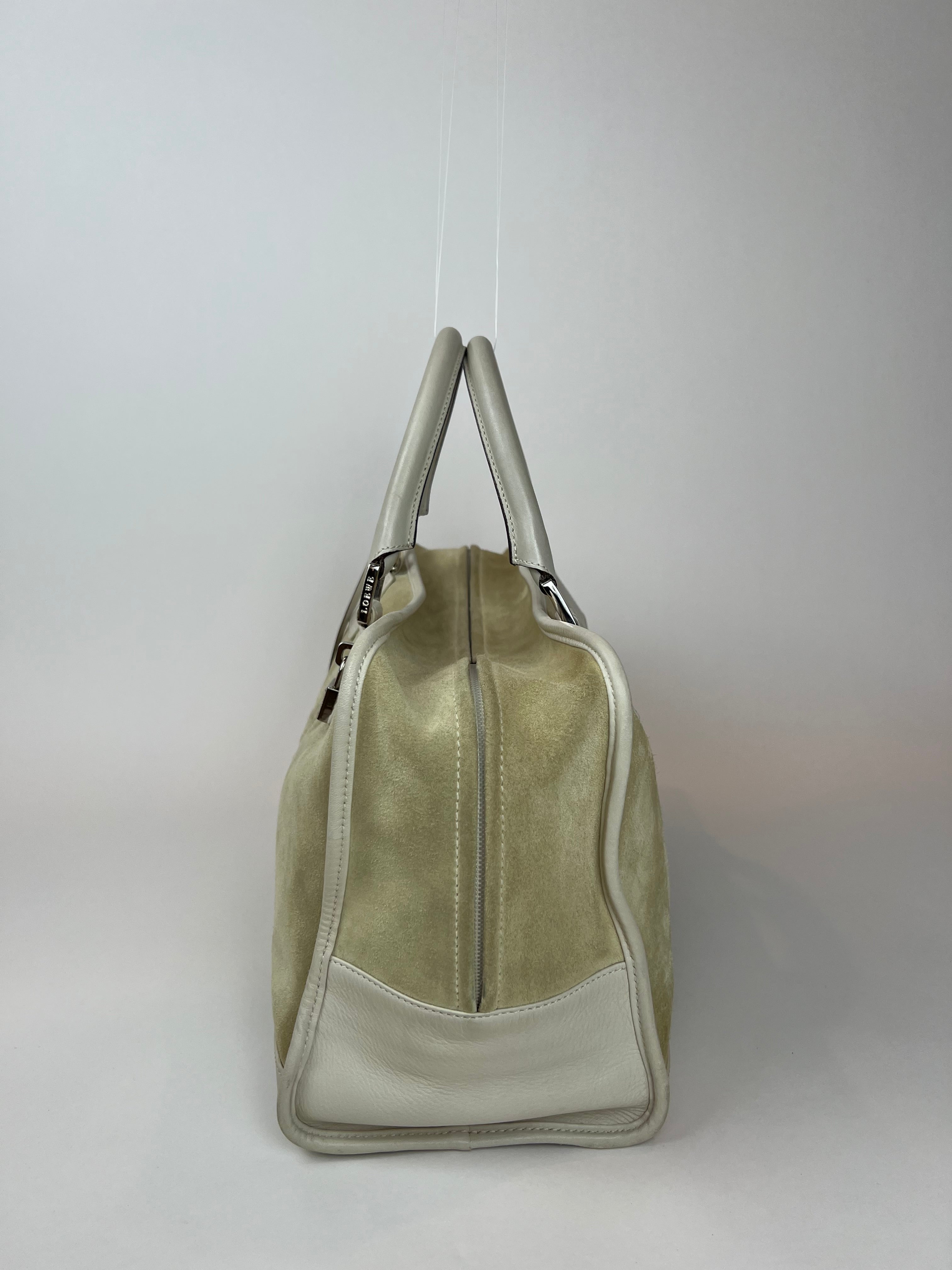 Loewe Amazona Beige Suede Bag