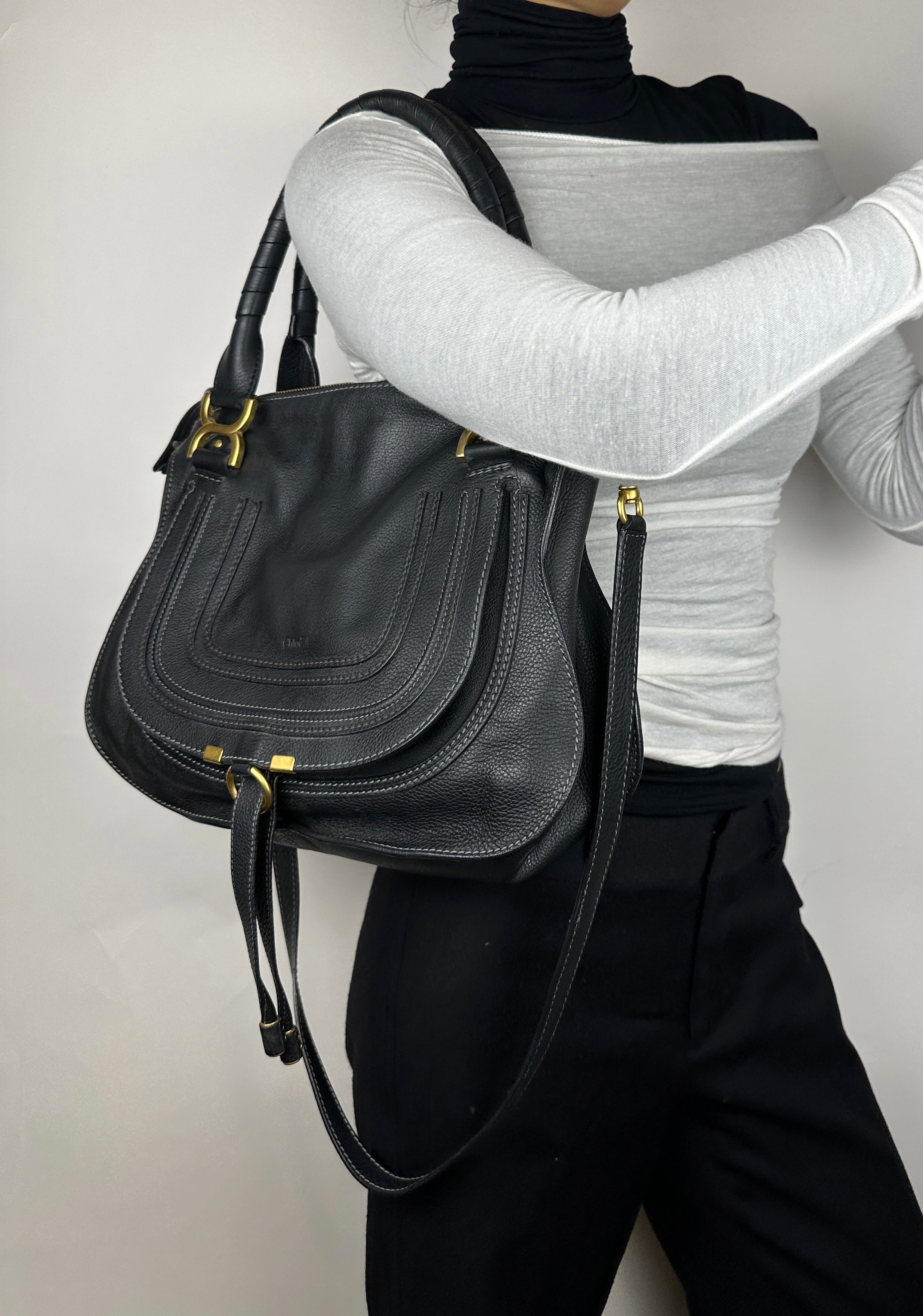 Chloe Marcie Medium Double Carry Bag