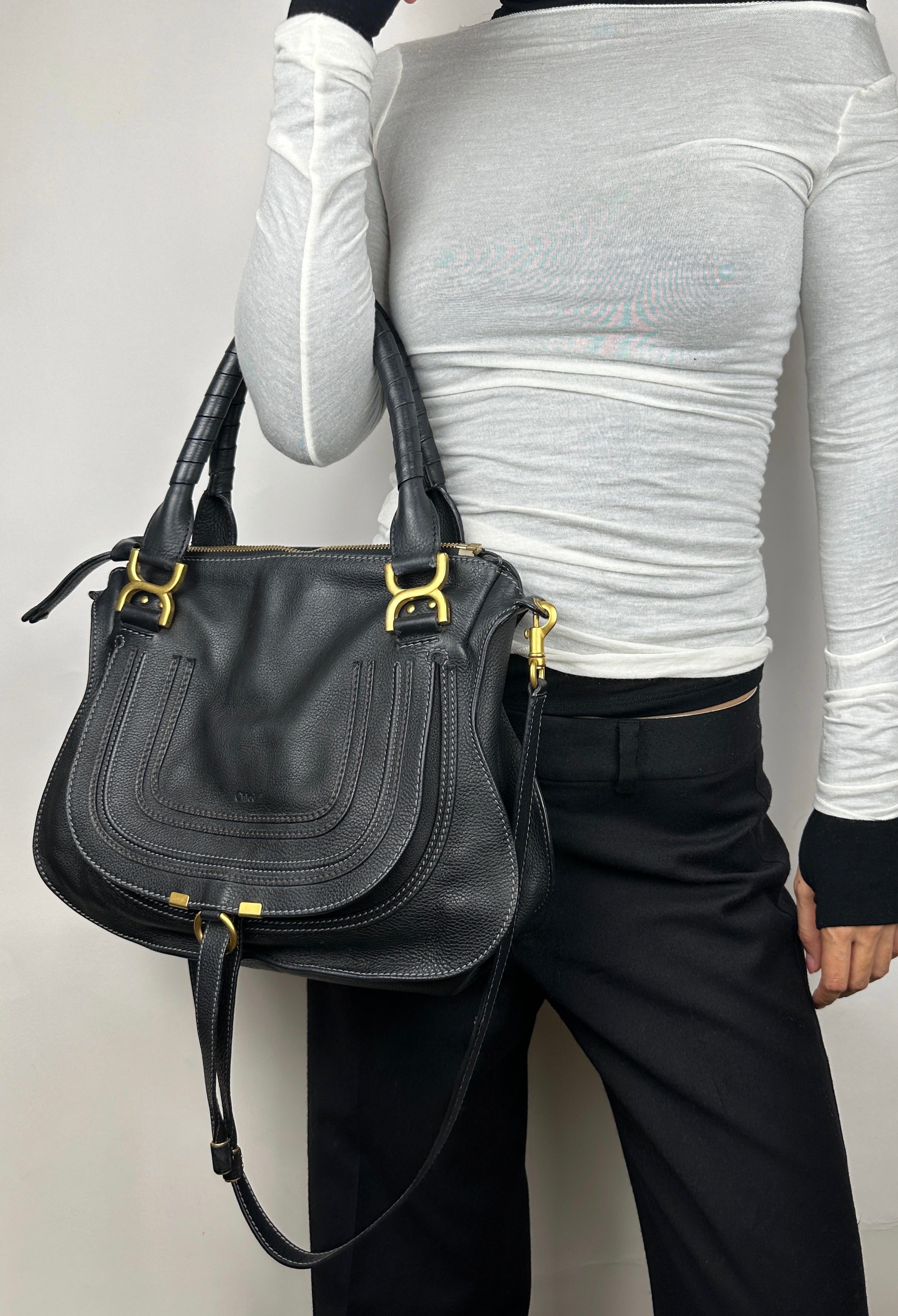 Chloe Marcie Medium Double Carry Bag