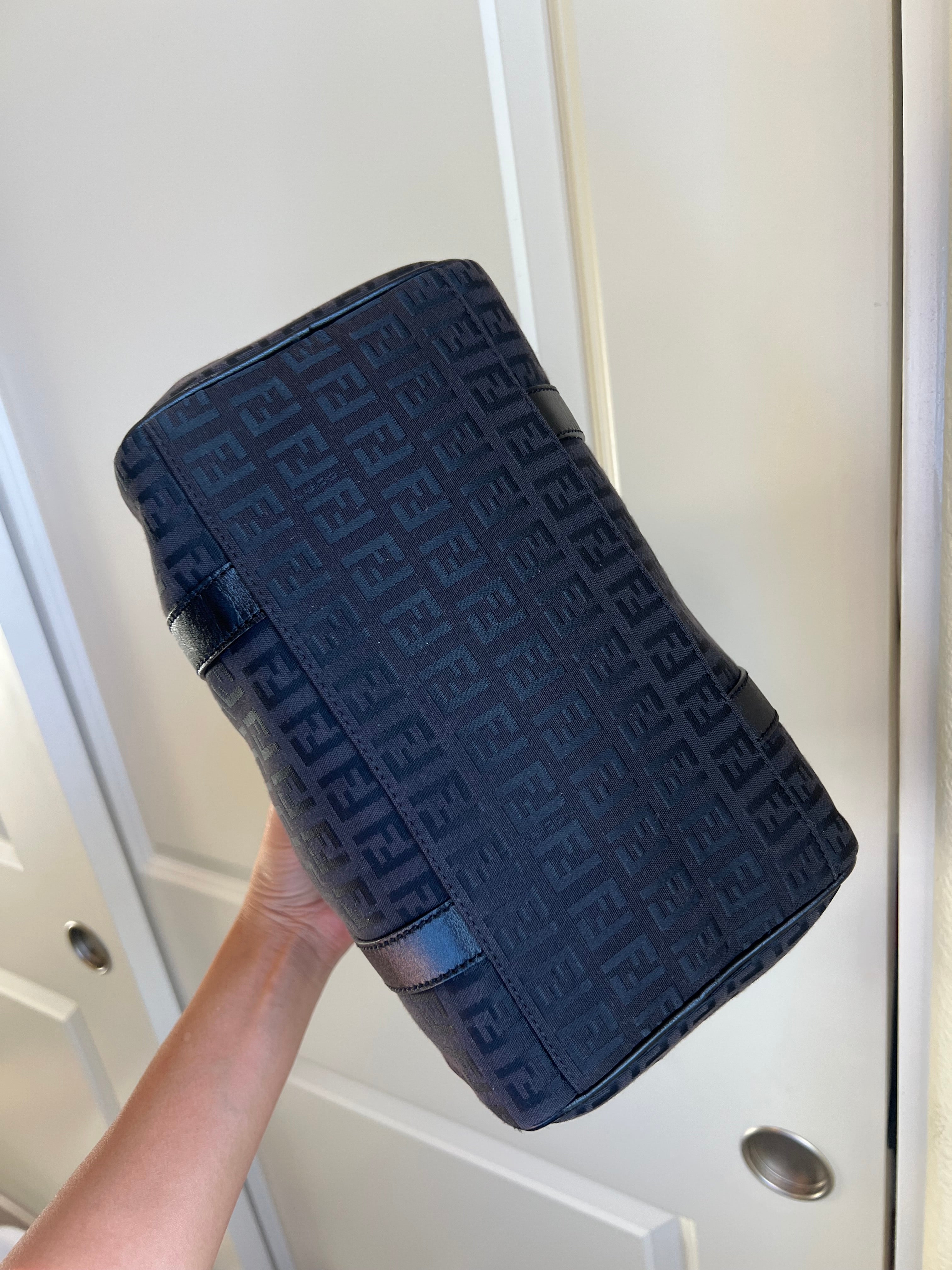 Fendi Bauletto Monogram Boston Bag