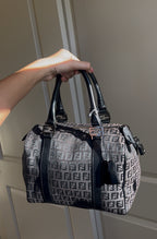 Fendi Bauletto Monogram Boston Bag