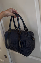 Fendi Bauletto Monogram Boston Bag