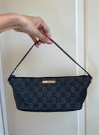 Gucci Denim GG Boat Pochette Bag