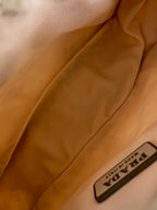 Prada Nylon Tessuto Pouch in White