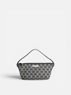Gucci Black Monogram Boat Pochette Bag